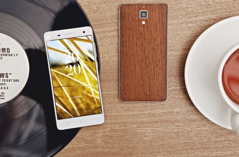 Виниловая наклейка обложка для смартфонов Xiaomi Mi4 Wood Oak